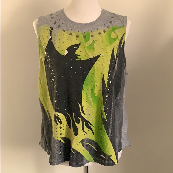 Disney Tops - Disney Maleficent studded tank